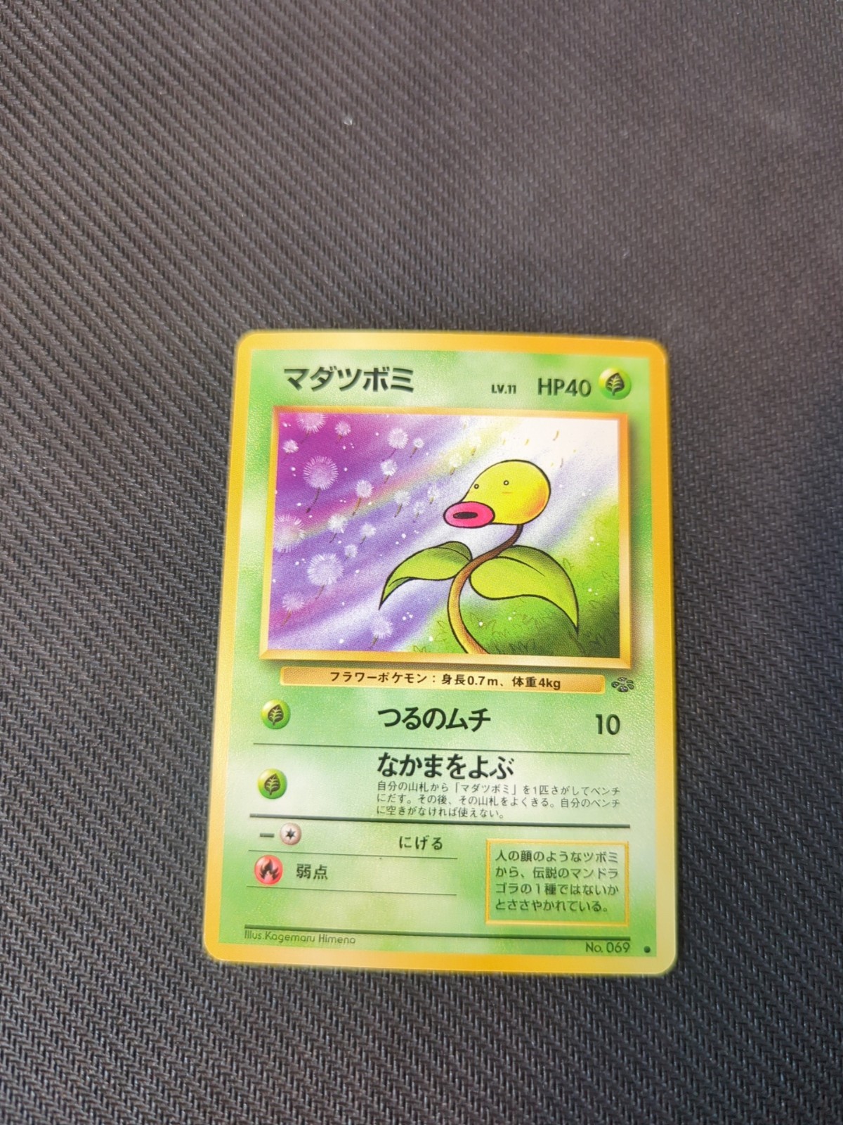 Bellsprout 069 Japanese Jungle Pokemon NM