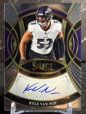 2025 Panini Select Kyle Van Noy Auto Signatures SP-KVY Ravens Autograph