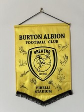 Burton Albion FC Signed Pennant Multi Signed Brewers Football Memorabilia VGC