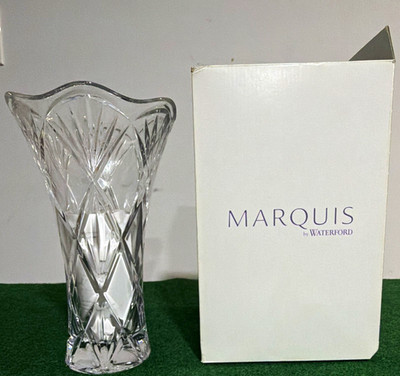 Marquis by Waterford Honour 10 in Clear Crystal Vase, Box, Made in Germany