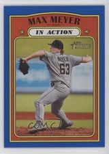 2021 Heritage Minor League Edition In Action Blue Border 93/99 Max Meyer 1m01