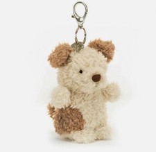 Little Pup Bag Charm Cat Keychain Soft Plush Toy With Dust Bag