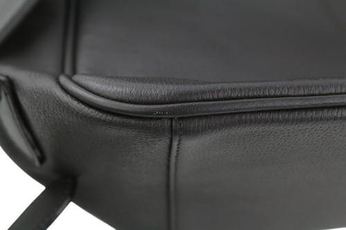 SUITSUPPLY Men Bag OS Unisex Dark Brown Calf Leather Zipper Casual Logo Backpack - Picture 17 of 17