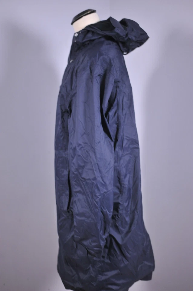 LL Bean Nylon Fleece-Lined Hooded Wind/Water-Resist Stadium Coat Black Men's XL - Image 3 of 4