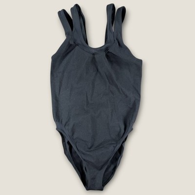 Wolford Swimbody Black One Piece Swimsuit Multi Strap Luxury Austria Small