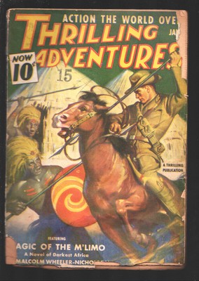 Thrilling Adventures 1/1940-1st appearance of Ponga Jim Mayo by Louis L'Amour-Ma