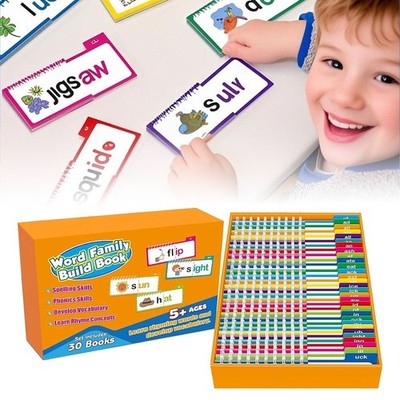 Reading Flip Book 30 Read and Rhyme Flip Book Flash Cards ABC Vocabulary CardsJQ