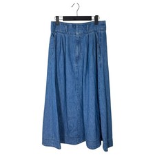Lauren Ralph Lauren Vintage Denim Maxi Skirt Pockets A Line Size 4