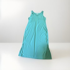 Columbia Sportswear Company Turquoise Maxi Dress Sleeveless V-Neck 1X