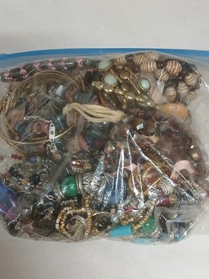 Vintage Now Costume Jewelry Mystery Bag #3 All Wearable 2lbs (#32A)