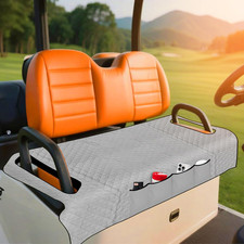 Golf Cart Seat Cover with 4 Handy Front Pockets Non-Slip  Breathable Seat