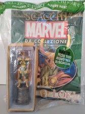 SCACCHI MARVEL DA COLLEZIONE N° 4 LOKI BLISTERATO STATUETTA + FASCICOLO + POSTER