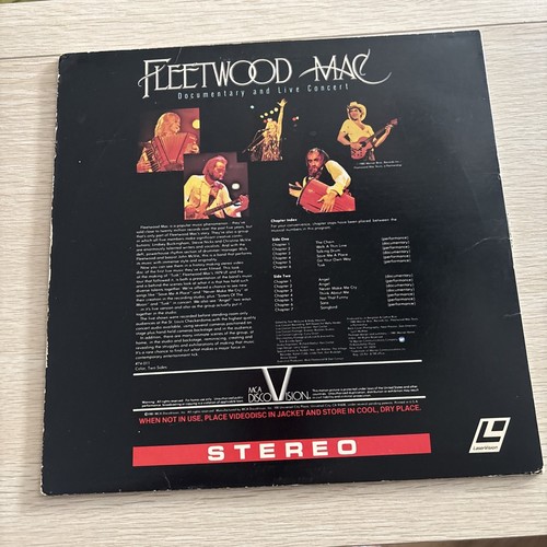 Fleetwood Mac DOCUMENTRY / LIVE CONCERT LASERDISC - Foto 2 di 2