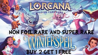 Disney Lorcana Winterspell   Choose Your Card Rare Super Legendary