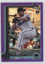 2025 Topps Chrome Logofractor Edition Purple Refractor /250 Connor Gillispie jc3