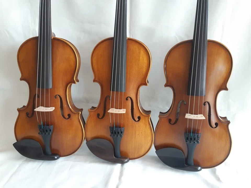 VIOLIN STRADIVARIUS COPY HANDCRAFTED SCSM Very Beautiful tone and real flame  SC - Image 4 of 4