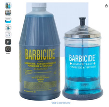 BARBICIDE Disinfectant Jar and Concentrate Starter Set 21 Oz Jar 64 Fl Oz 