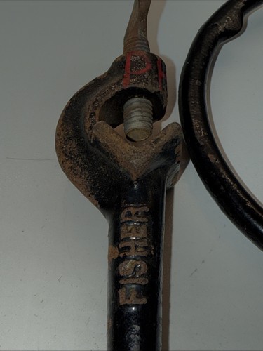 Menge 4 Vintage X (1) Fischer und (3) Markenlose Gusseisen Ringklemmen - Bild 2 von 12