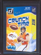 2024 PANINI DONRUSS BO NIX CRUNCH TIME BLACK ROOKIE 1/1!