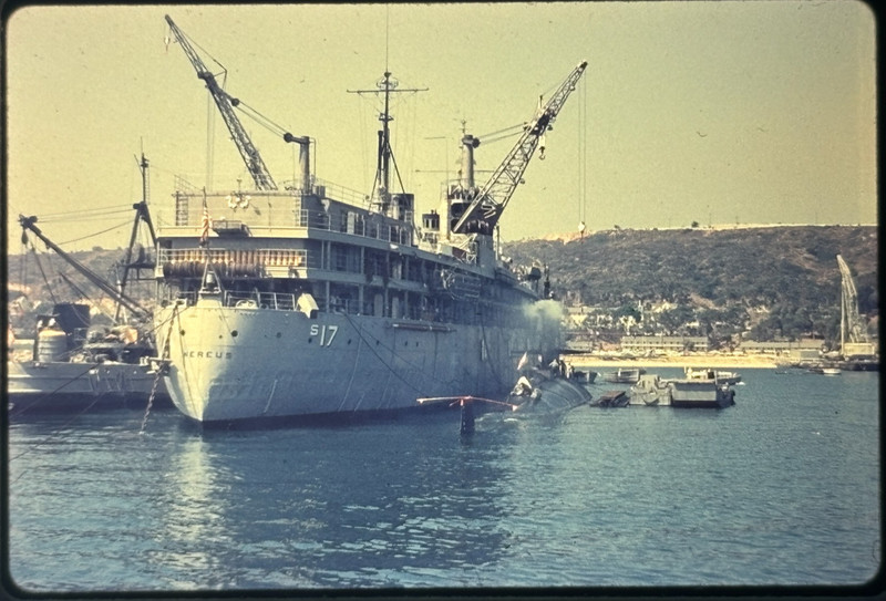 USS Nereus AS-17 Sub Tender US Navy Submarine Original 35mm Film Slide