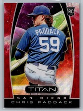 2019 Panini Chronicles #7 Chris Paddack Titan Ruby Wave #/199