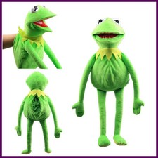 1pKermit The Frog Funny Plush Doll Hand Puppet Schoolbag Frog Animal Plush