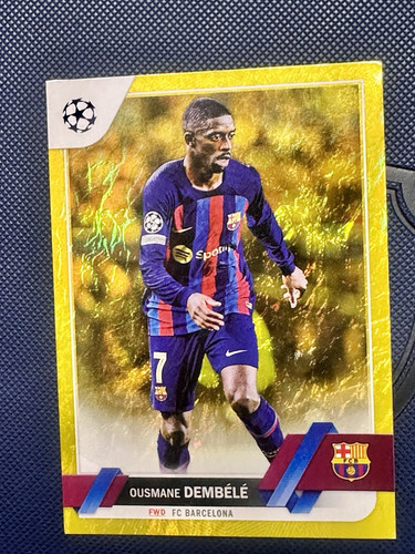 2022-23 Topps Sapphire UEFA Club Competitions Ousmane Dembele #98 Yellow /99 - Picture 1 of 2