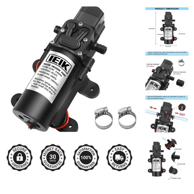 #ad #ad Durable 12V Self Priming Water Pump with 130ft Lifting Height Marine Ready $31.19
