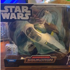 Star Wars Micro Galaxy Squadron Jango Fett Starship Series 2 0044 New Disney