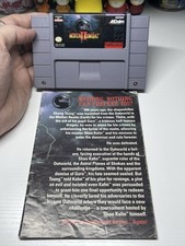 Mortal Kombat II (Nintendo SNES, 1994 With Manual & Dust Cover Authentic TESTED