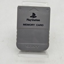 Original Sony PlayStation OEM Official 1 PS1 PSX Memory Card SCPH-1020 Gray