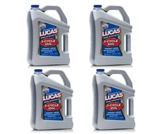 Lucas Oil 10115 Semi-Synthetic 2-Cycle Motor Oil - 1 Gallon (Pack of 4)