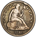 1845 Seated Liberty Dollar - PCGS VF Detail Cleaned