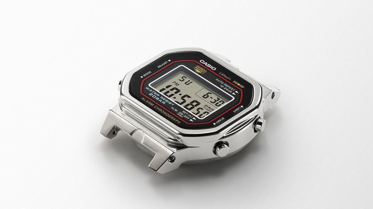 New Casio G-Shock DW-5000R-1A Digital 5000 Series Black Watch