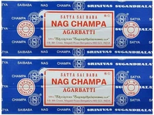 Satya Sai Baba Nag Champa Agarbatti Pack of 2 Incense Sticks Boxes 250gms... 