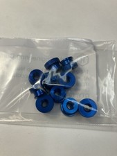 1/4-20 x 3/8" Knurled Thumb Nuts 10 Pieces Aluminum Blue Anodized