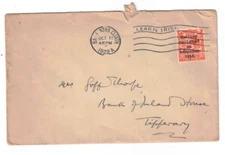 1922 Dublin Ireland Overprint Stamp Cover to Tipperary