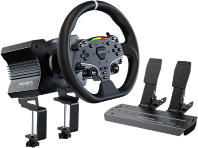 Moza R5 Direct Drive Sim Racing Wheel Bundle - Black (RS20)