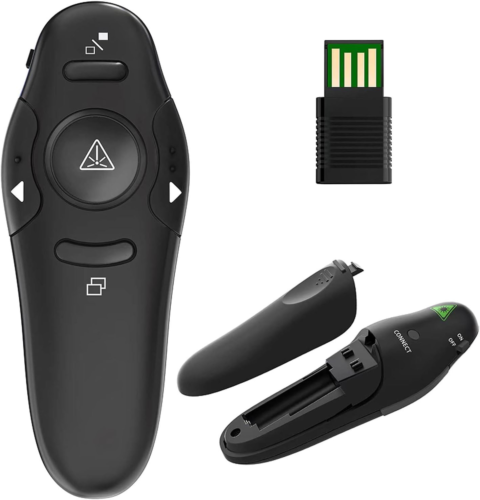 Presentation Clicker for PowerPoint Presentation Remote, RF 2.4GHz Wireless USB - Picture 1 of 7