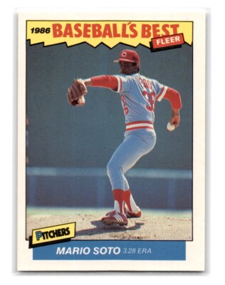 1986 Fleer Baseball's Best Sluggers vs. Pitchers - Mario Soto #36