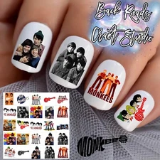 The Monkees Nail Art Waterslide Nail Decals Set Of 50 Instructions & Bonus