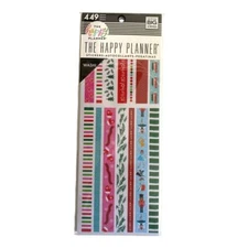 Me & My Big Ideas Happy Planner Washi Sticker Book, Brights, 449/Pkg