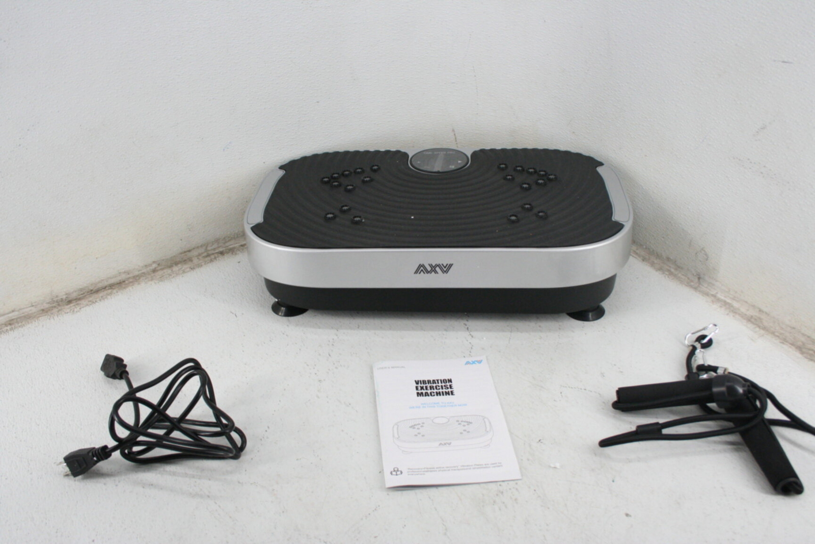 SEE NOTES AXV Black Silver Vibration Plate Exercise Machine Whole Body