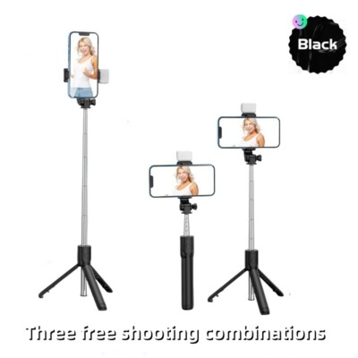 Selfie Stick Tripod with Bluetooth Foldable & Adjustable Compatible with phone 