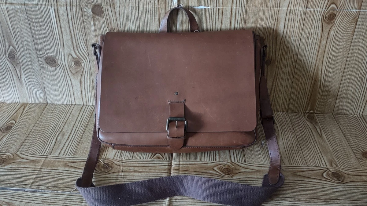 Sig Bean L L bean Vintage Leather Messenger Bag eBay