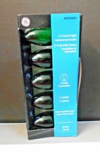 GE 5 PACK C-9 COOL BRIGHT GREEN BULBS 1055830 CHRISTMAS LIGHTS LOT-2 NEW