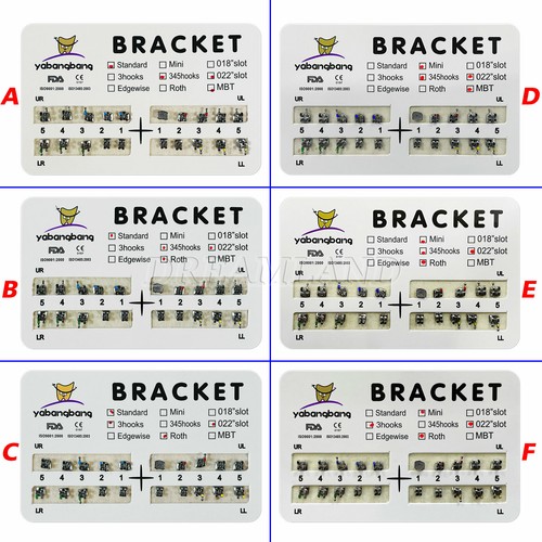 10 Kits zahnärztliche kieferorthopädische Halterungen Mini/Standard MBT/Roth 022 Haken 3 4 5/3 - Bild 8 von 70