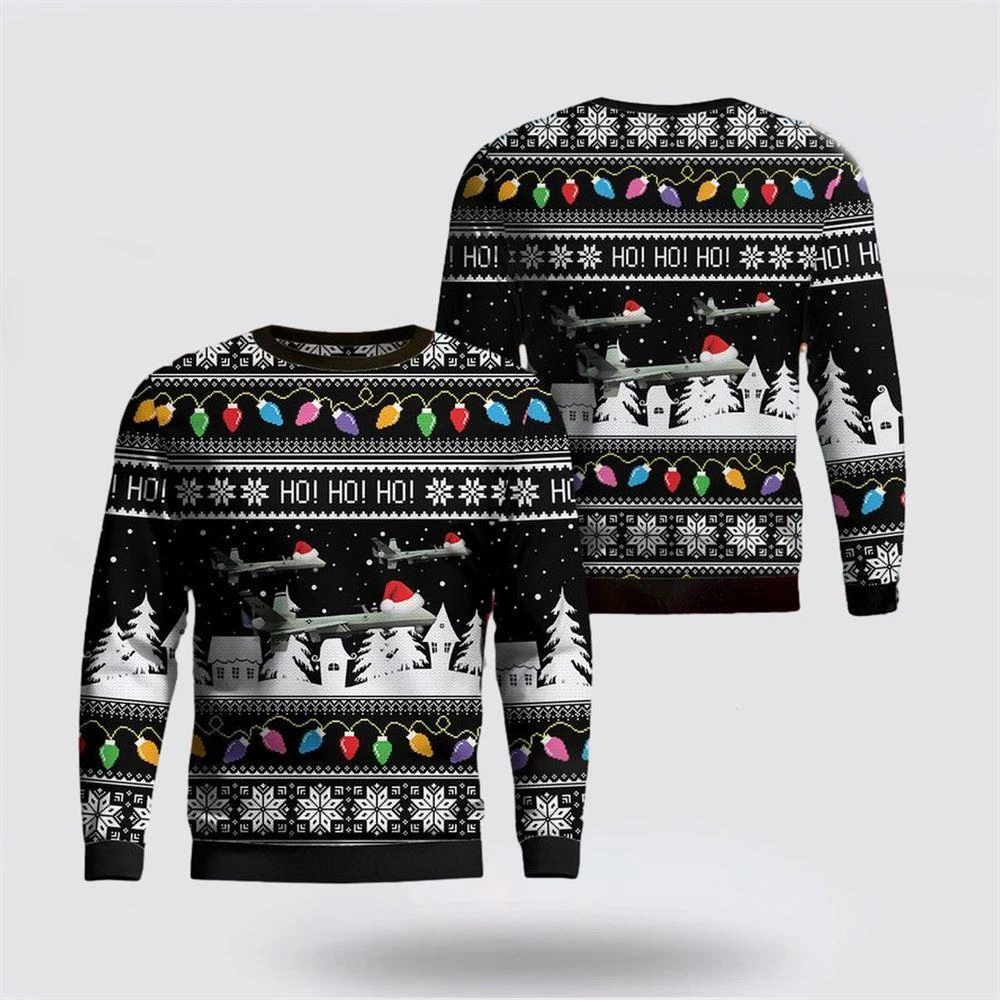 US Air Force General Atomics MQ-9 Reaper Christmas Sweater 3D - Christmas Gift