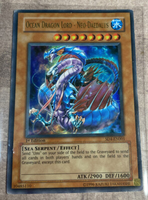 Yugioh Ocean Dragon Lord - Neo-Daedalus SD4-EN001 Ultra Rare 1st Edition  Used | eBay