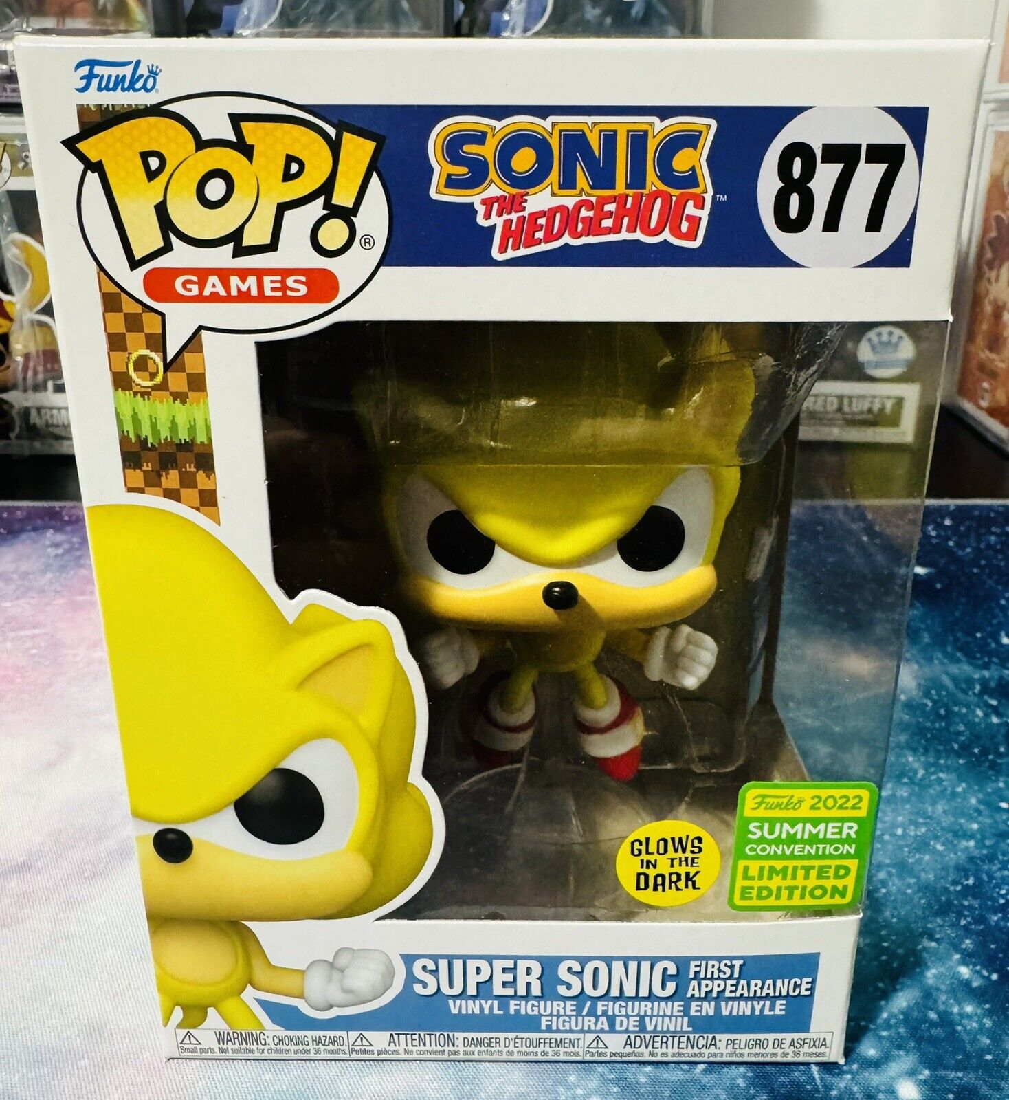 Funko Pop! Games: Sonic- Super Sonic First Appearance​ Vinyl Figure (2022  Summer Convention Limited Edition) 